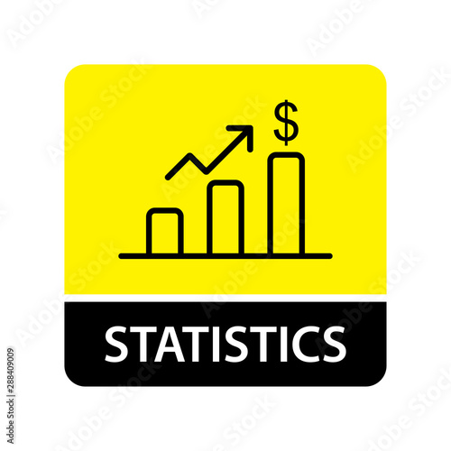 Statistics icon for web and mobile