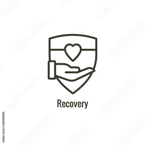 Drug & Alcohol Dependency Icon - shows drug addiction imagery