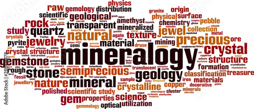 Mineralogy word cloud