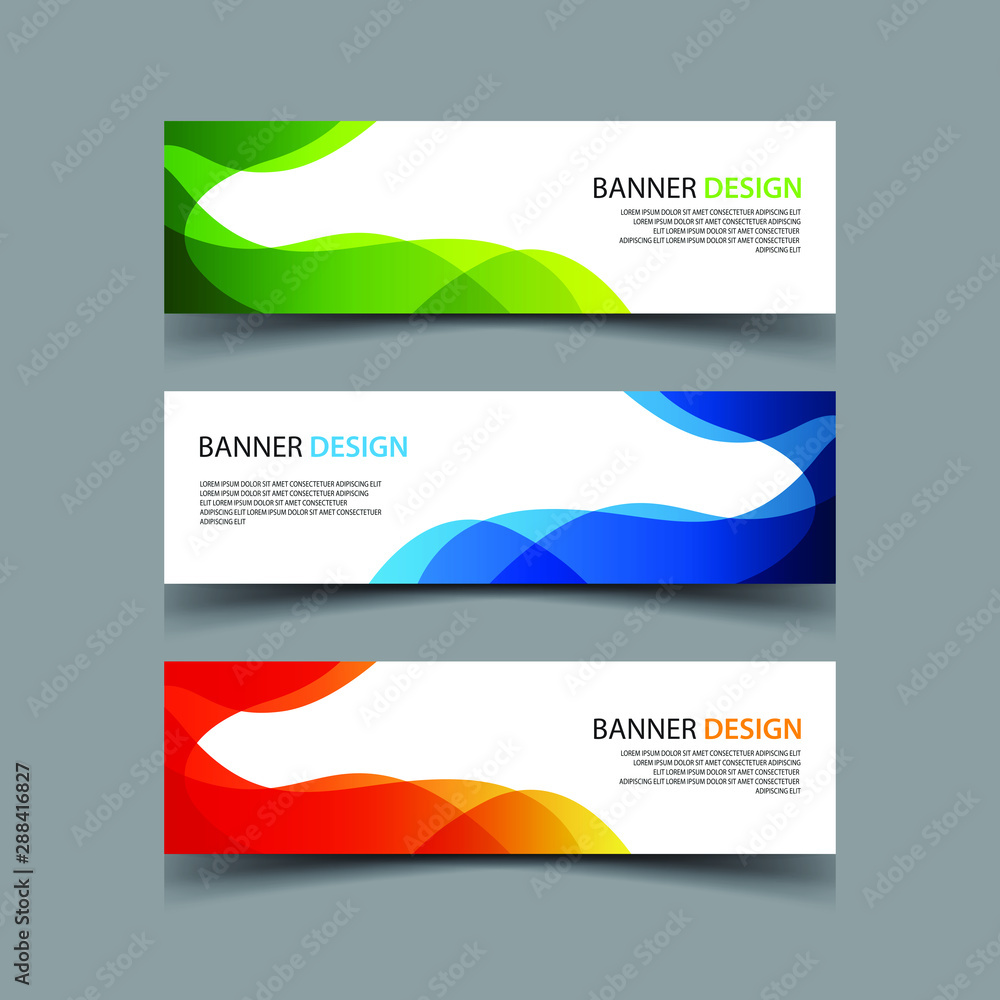 Fototapeta premium Vector Abstract design banner web template