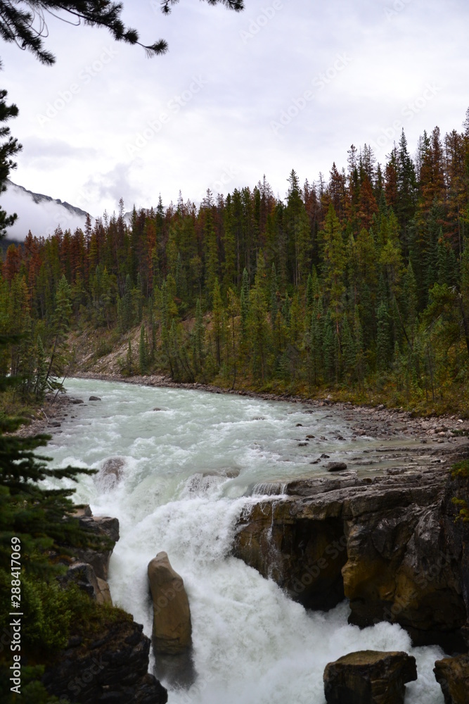 Sunwapta Falls Sunwapta Falls