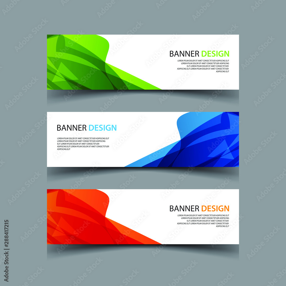 Fototapeta premium Vector Abstract design banner web template