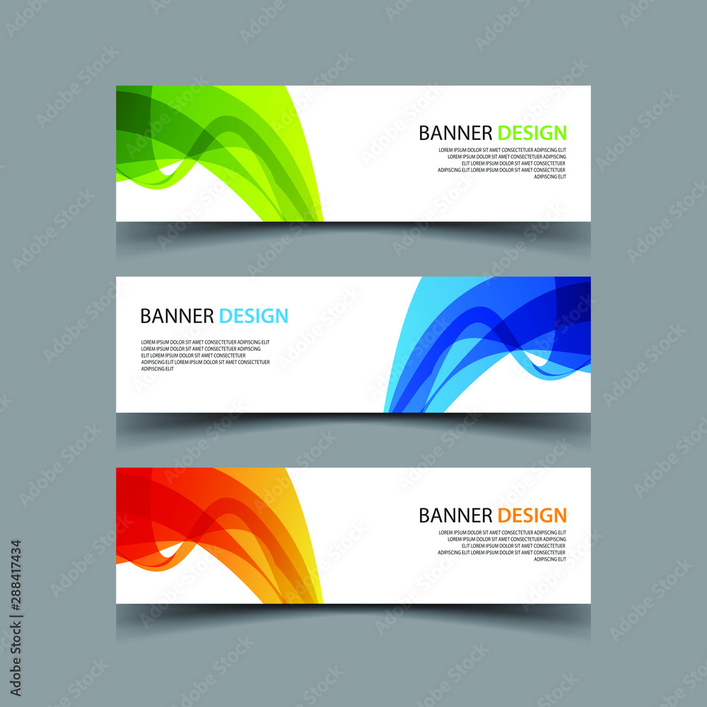 Fototapeta premium Vector Abstract design banner web template