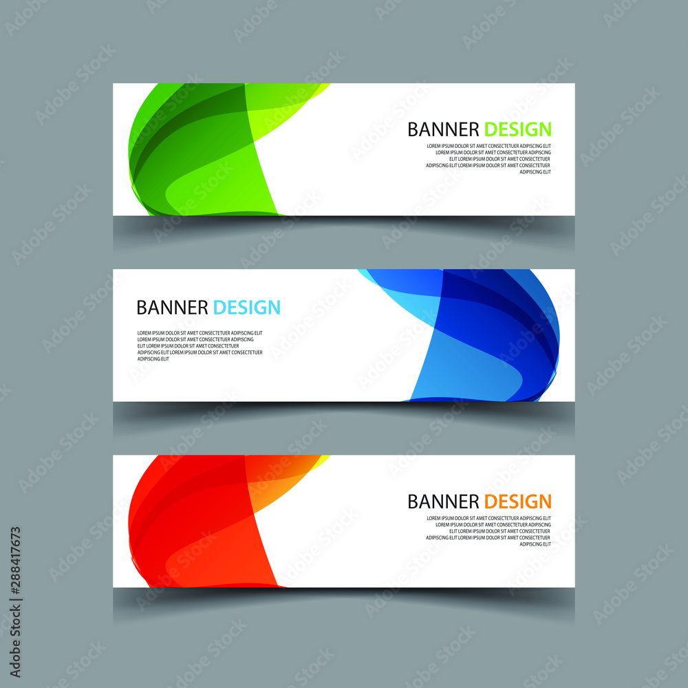 Fototapeta premium Vector Abstract design banner web template