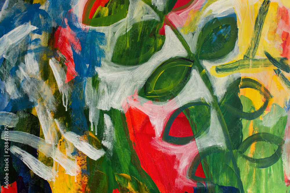 Fototapeta premium Detail of the Painting as a Background