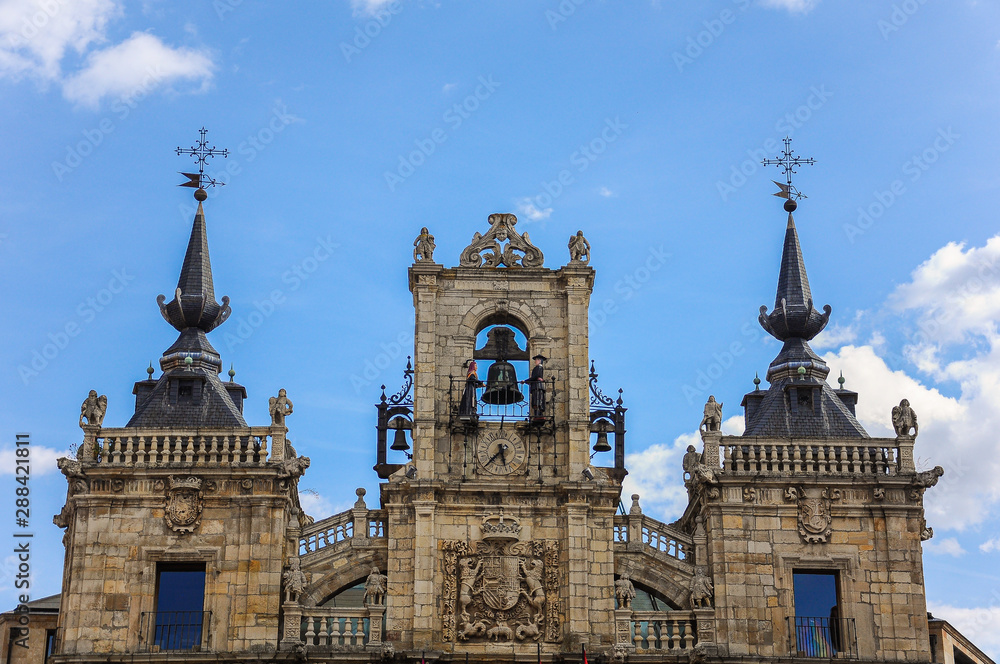 Town Hall in Astorga, Leon, Spain.