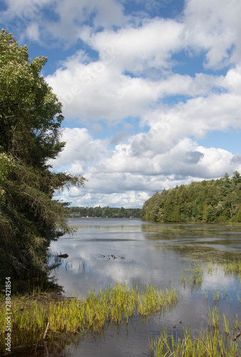 Cloud formations and forests at Lake of Bays in MuskokaOntario