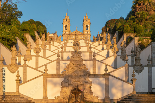 Sanctuary of Bom Jesus do Monte (also known as Sanctuary of Bom Jesus de Braga) is located in Tenoes parish, in the city, county and district of Braga, Portugal © anammarques