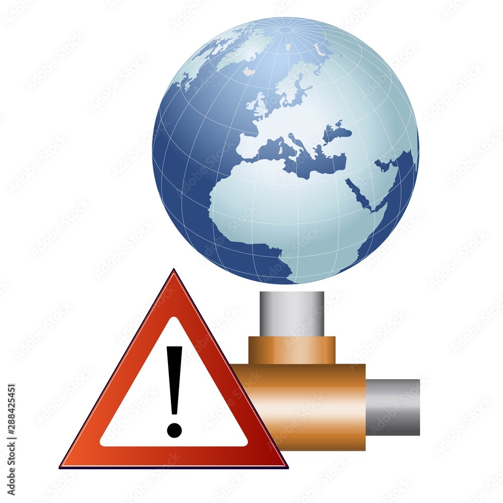 Global network connection error. Vector icon. Global network connection error. Vector icon.