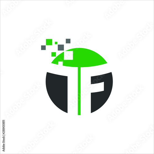 Tableau sur toile Letter T F Logo. Symbol. Icon Vector Eps 10.