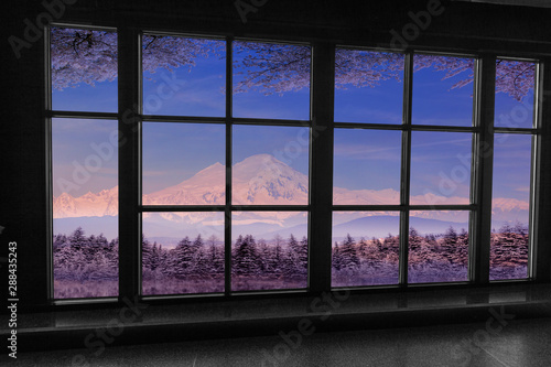 window view,view of landscape window 