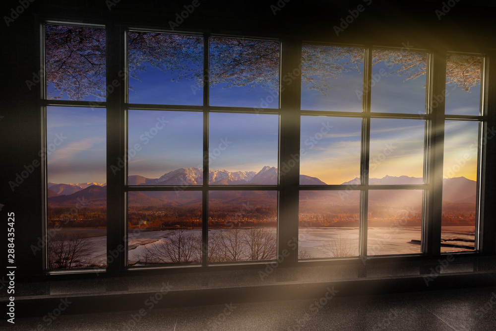 window view,view of  landscape window   