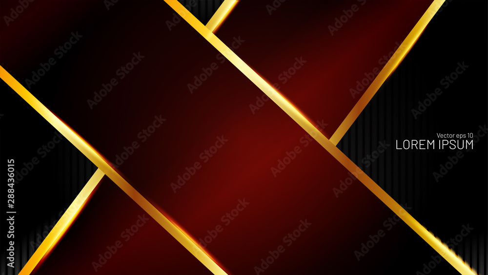 Abstract red arrow with black background with a paper cut style. For business templates. Vector illustration Abstract red arrow with black background with a paper cut style. For business templates. Vector illustration