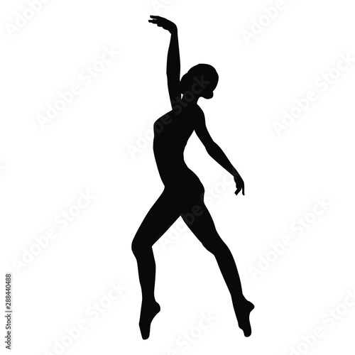 ballet dancer poses silhouette