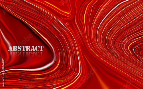 Abstract red mixture of acrylic paints surface