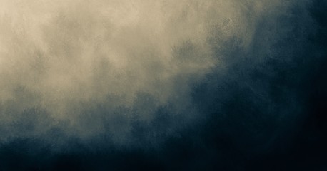 Abstract watercolor dark blue and yellow gradient paint grunge texture wall background.