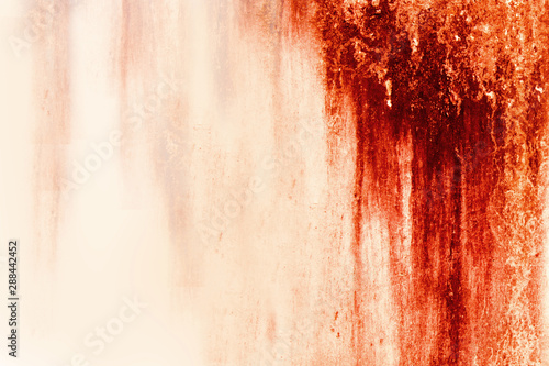 Halloween background. Blood Texture Background. Texture of Concrete wall with bloody red stains.