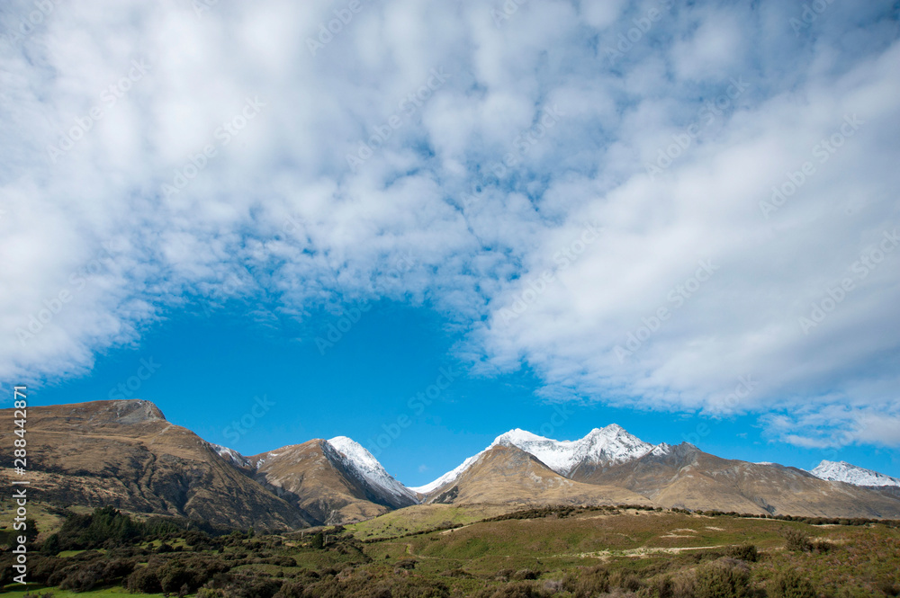 View of Mount Larkins,Glenorchy,Otago,New Zealand