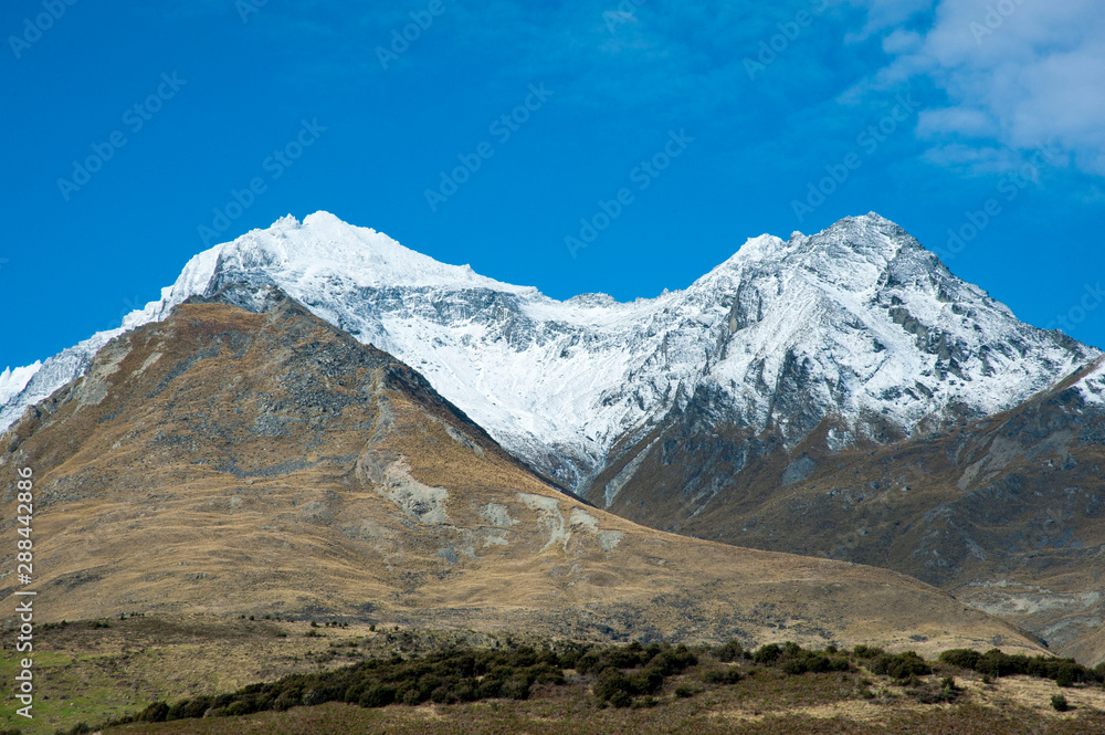 View of Mount Larkins,Glenorchy,Otago,New Zealand