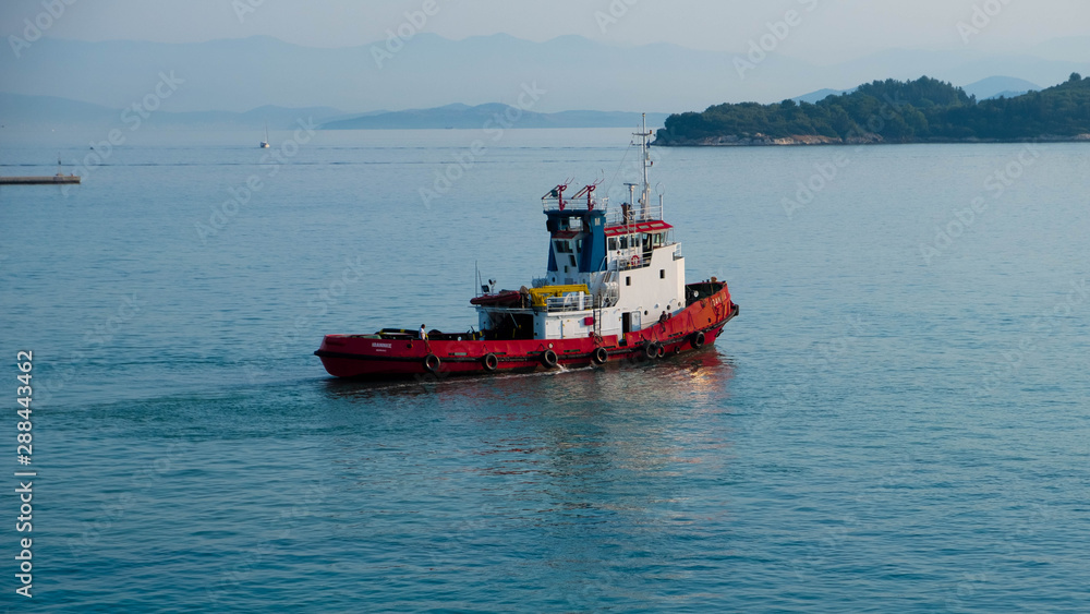 Fototapeta premium working boat
