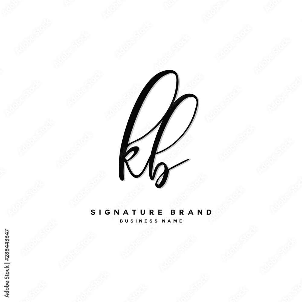 K B KB Initial letter handwriting and signature logo concept design. K B KB Initial letter handwriting and signature logo concept design.