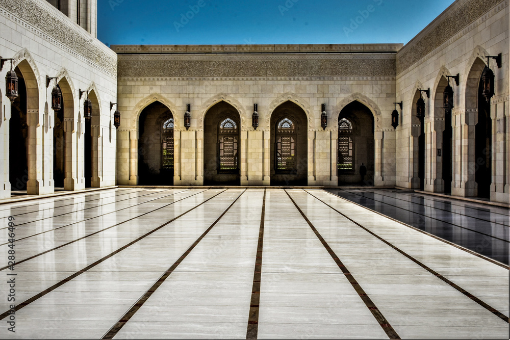 Mosque courtyard in Oman