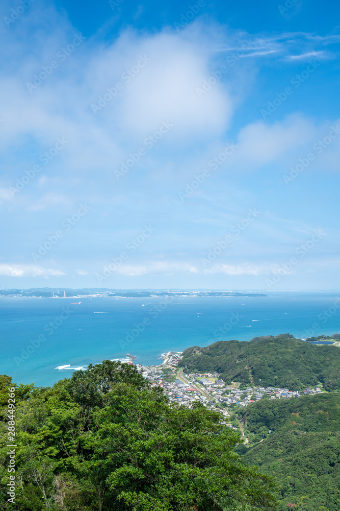 鋸山から見る金谷の風景