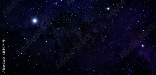 Deep space. Night sky  abstract blue background