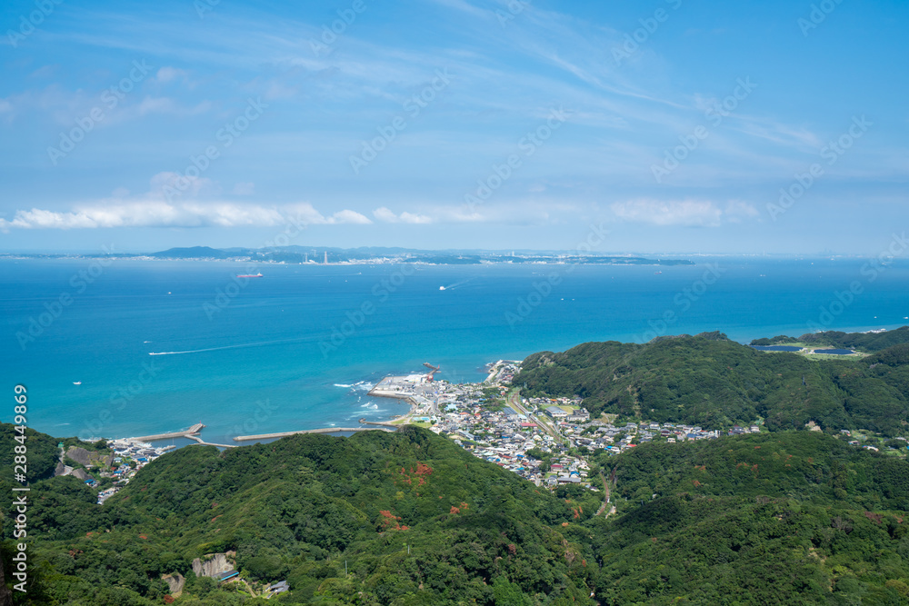 鋸山から見る金谷の風景 鋸山から見る金谷の風景