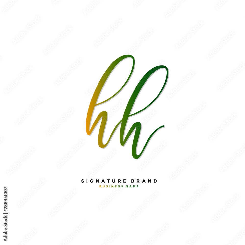 H HH Initial letter handwriting and signature logo concept design. H HH Initial letter handwriting and signature logo concept design.