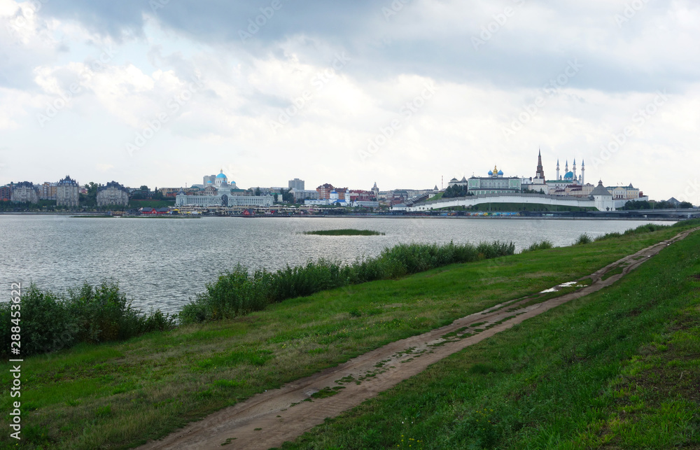 View of the Kazan Kremlin from the Kazanka river, Tatarstan, Russia View of the Kazan Kremlin from the Kazanka river, Tatarstan, Russia