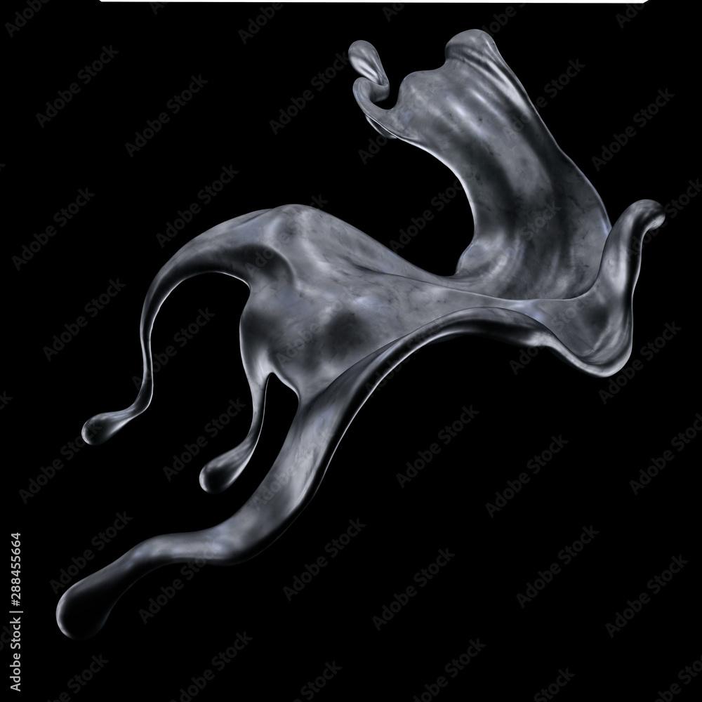 Splash fluid. 3d illustration, 3d rendering. Splash fluid. 3d illustration, 3d rendering.