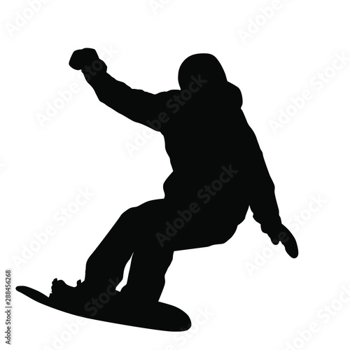 Snowboarding Silhouette