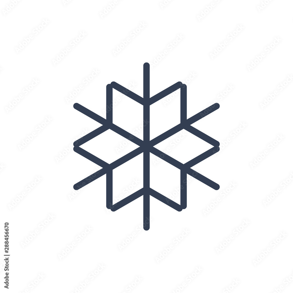 Snowflake icon. Black silhouette snow flake sign, isolated on white background. Flat design. Symbol of winter, frozen, Christmas, New Year holiday. Graphic element decoration.. Vector illustration Snowflake icon. Black silhouette snow flake sign, isolated on white background. Flat design. Symbol of winter, frozen, Christmas, New Year holiday. Graphic element decoration.. Vector illustration