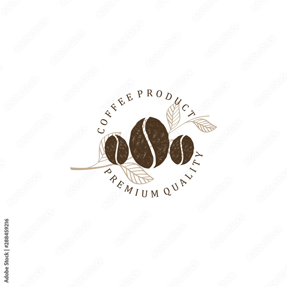 Coffee logo for product label and cafe and resto Coffee logo for product label and cafe and resto