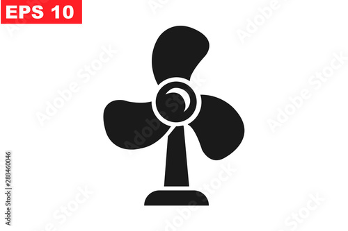 electronic table Fan icon simple vector illustration