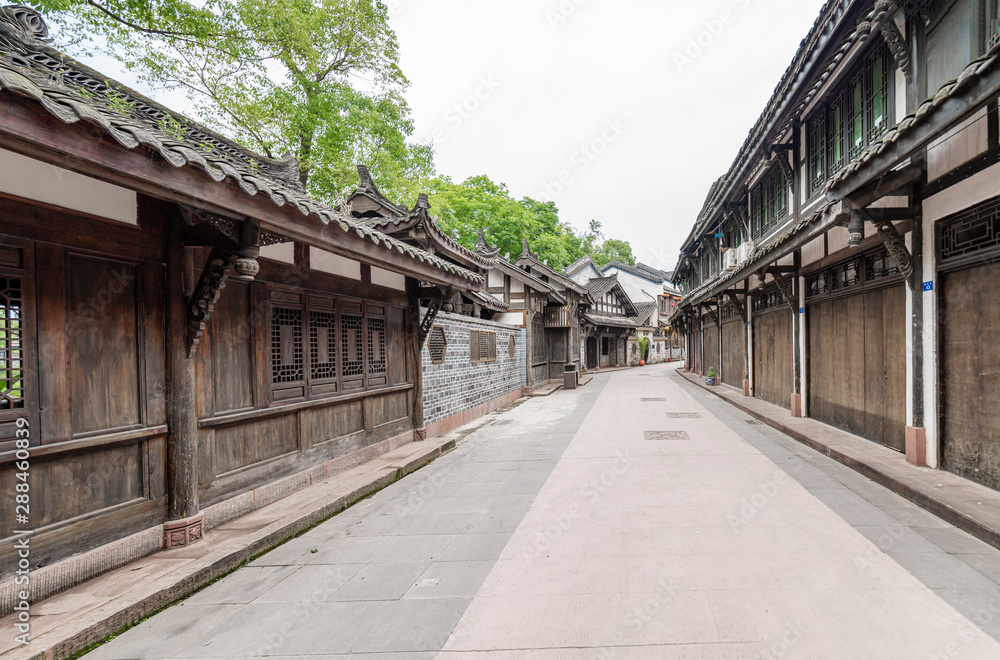 The scenery of Huanglongxi ancient town in Chengdu, Sichuan Province, China The scenery of Huanglongxi ancient town in Chengdu, Sichuan Province, China