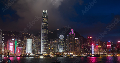 Photography Hong Kong landmark at night