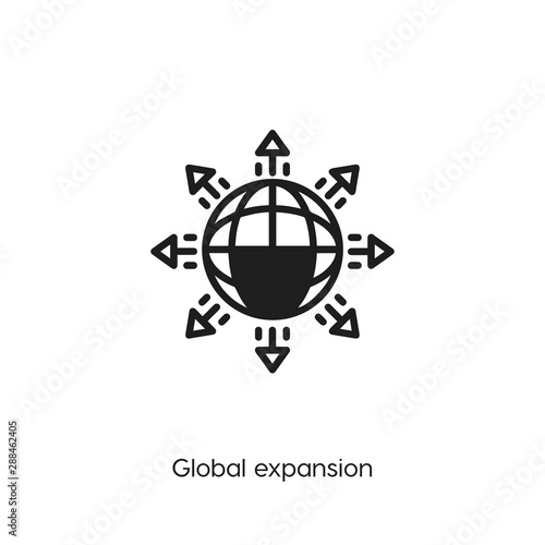 expansion icon vector symbol