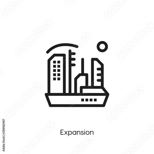 expansion icon vector symbol