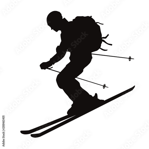 Skiing Silhouette