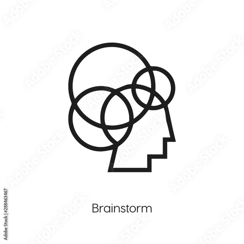 brainstorm icon vector symbol