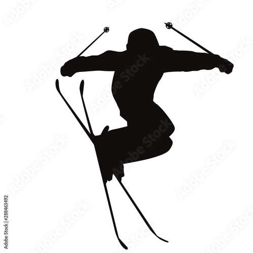 Skiing Silhouette