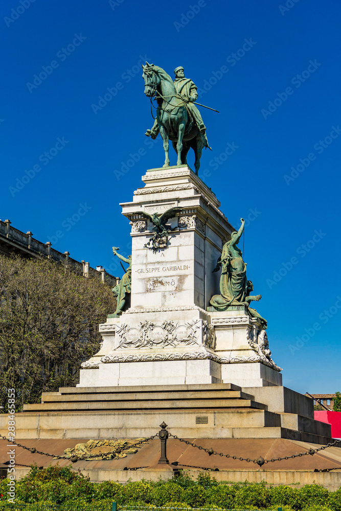 Monument to Giuseppe Garibaldi in Milan