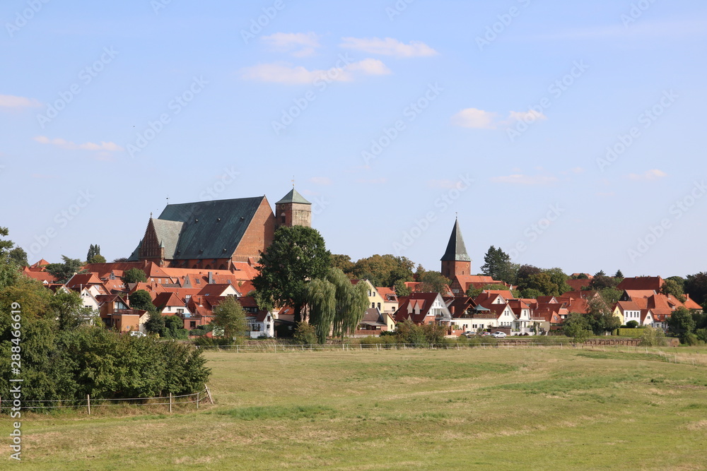 Blick auf den Dom von Verden im Stadtbild Blick auf den Dom von Verden im Stadtbild
