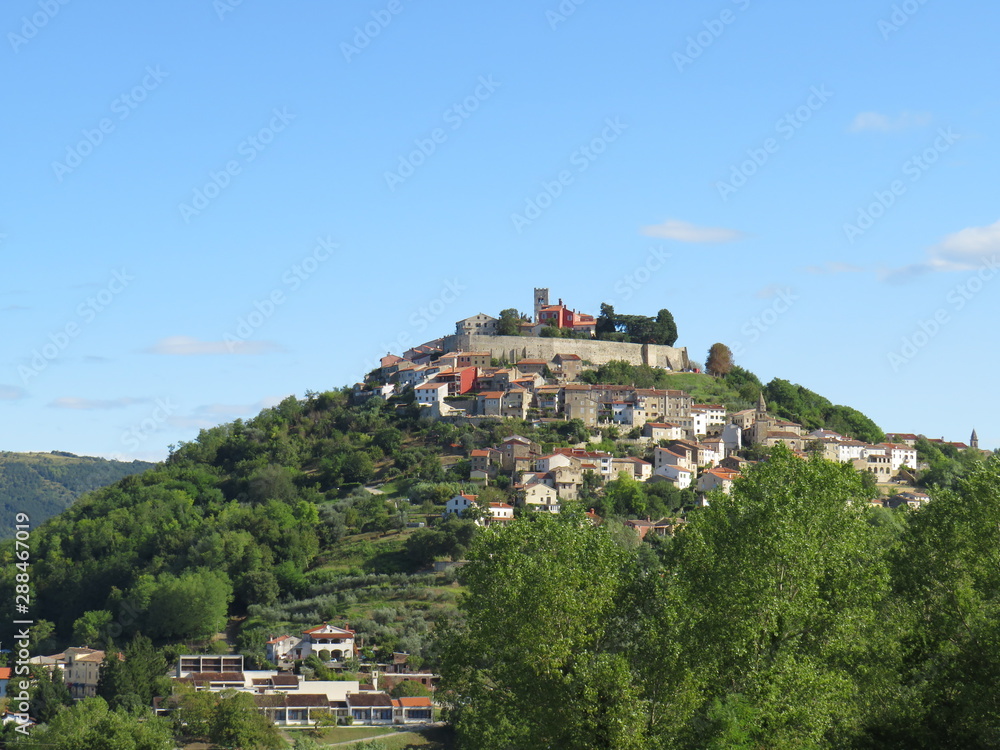 village in the mountains Motovun croatia