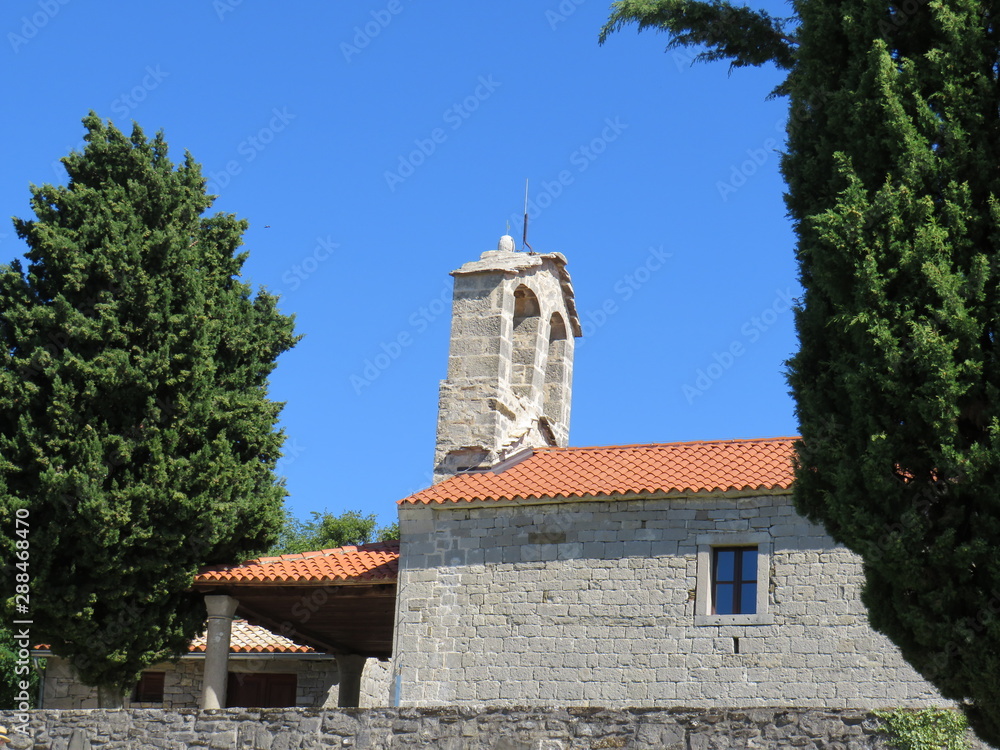 Friedhofskirche in Hum (Kroatien)