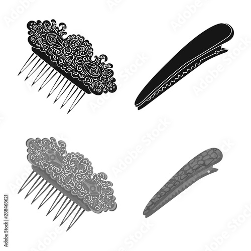 Isolated object of beauty and fashion logo. Collection of beauty and female vector icon for stock.