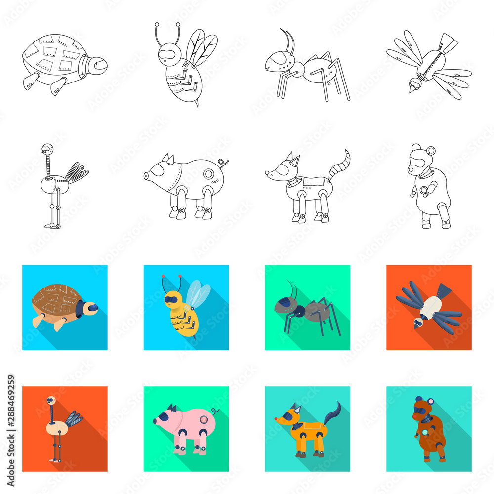 Obraz premium Isolated object of toy and science sign. Collection of toy and toy vector icon for stock.