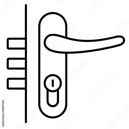 Steel door lock